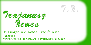 trajanusz nemes business card